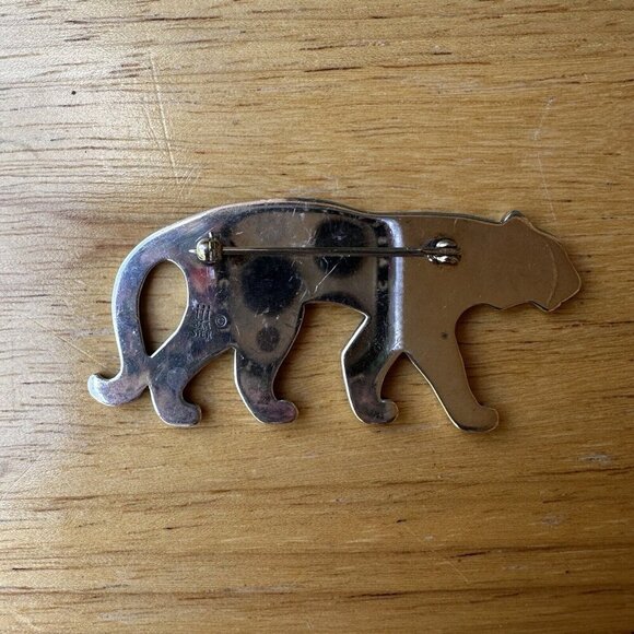 VTG James Avery Tiger Brooch Pin Retired Box Signed 925 Sterling 15.8 grams - Picture 4 of 10